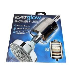everglow Shower Filter Vitamin C Multi-Stage Reduces Chlorine Universal Fit